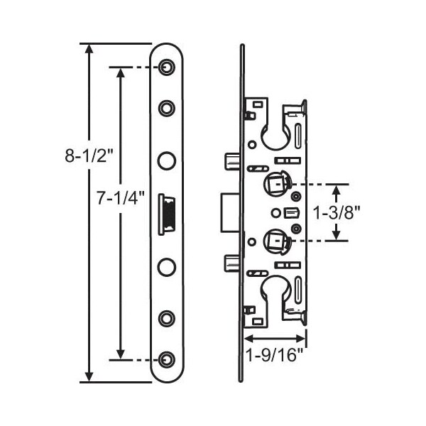 Strybuc Pella Storm Door Mortise Lock 19504G Zoro